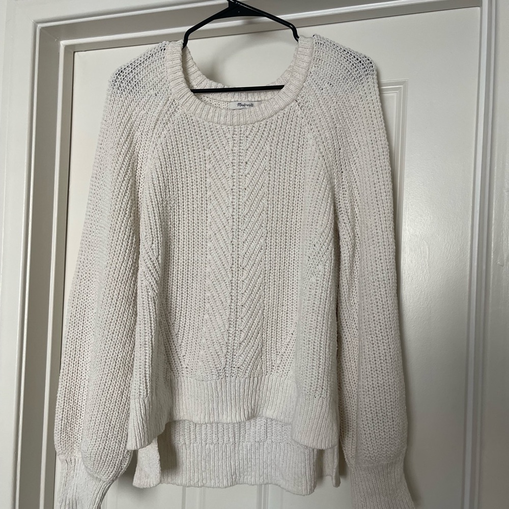 Madewell Oversize Cream Sweater - Picture 1 of 6